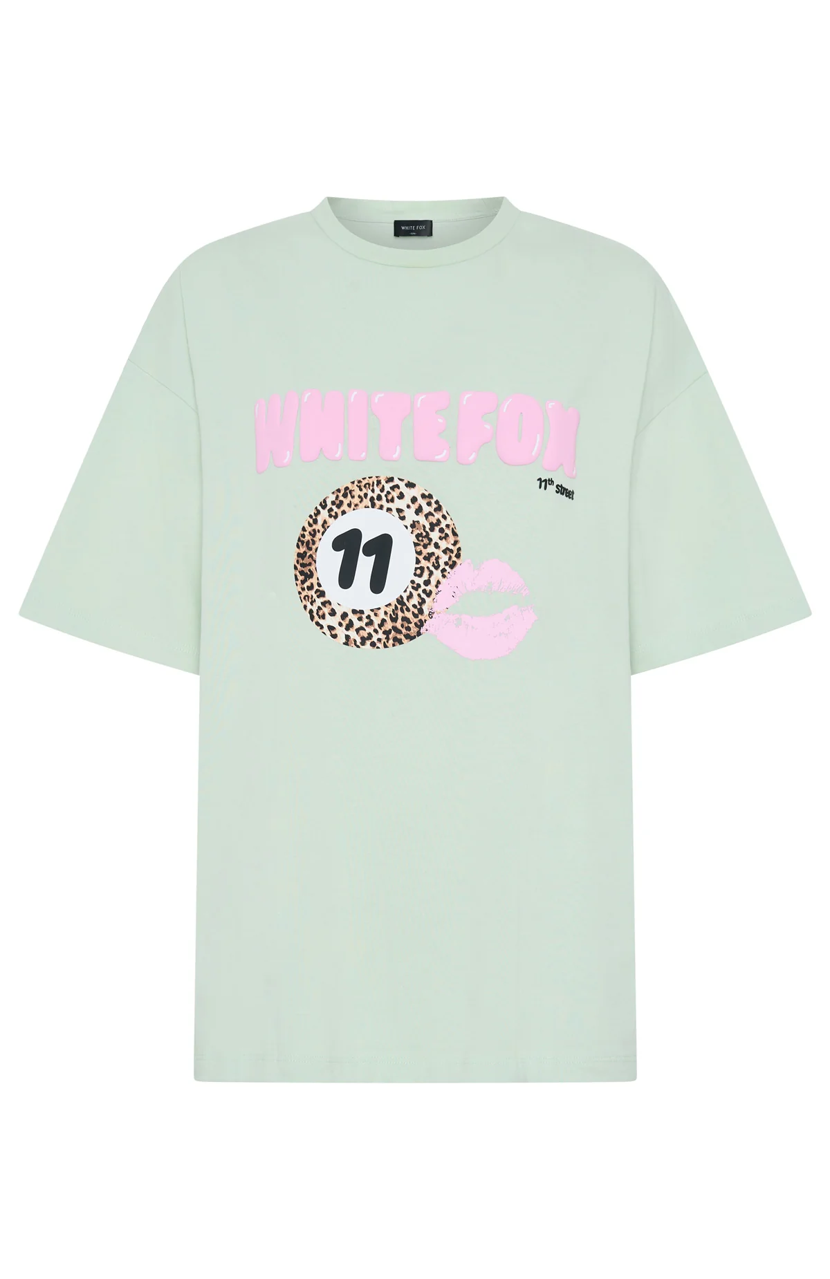 11th Street Concrete Jungle Oversized Tee Iced Matcha - Image 5