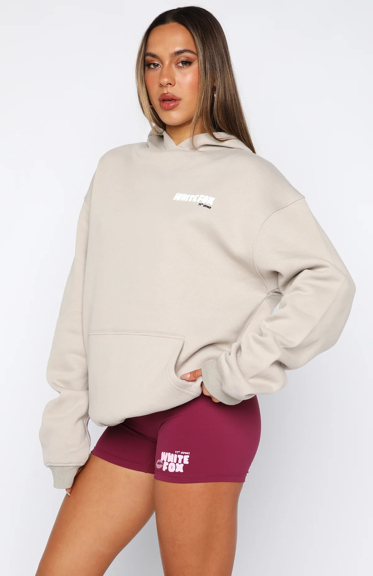 11th Street She's So Lucky Oversized Hoodie Moon Kiss - Image 3