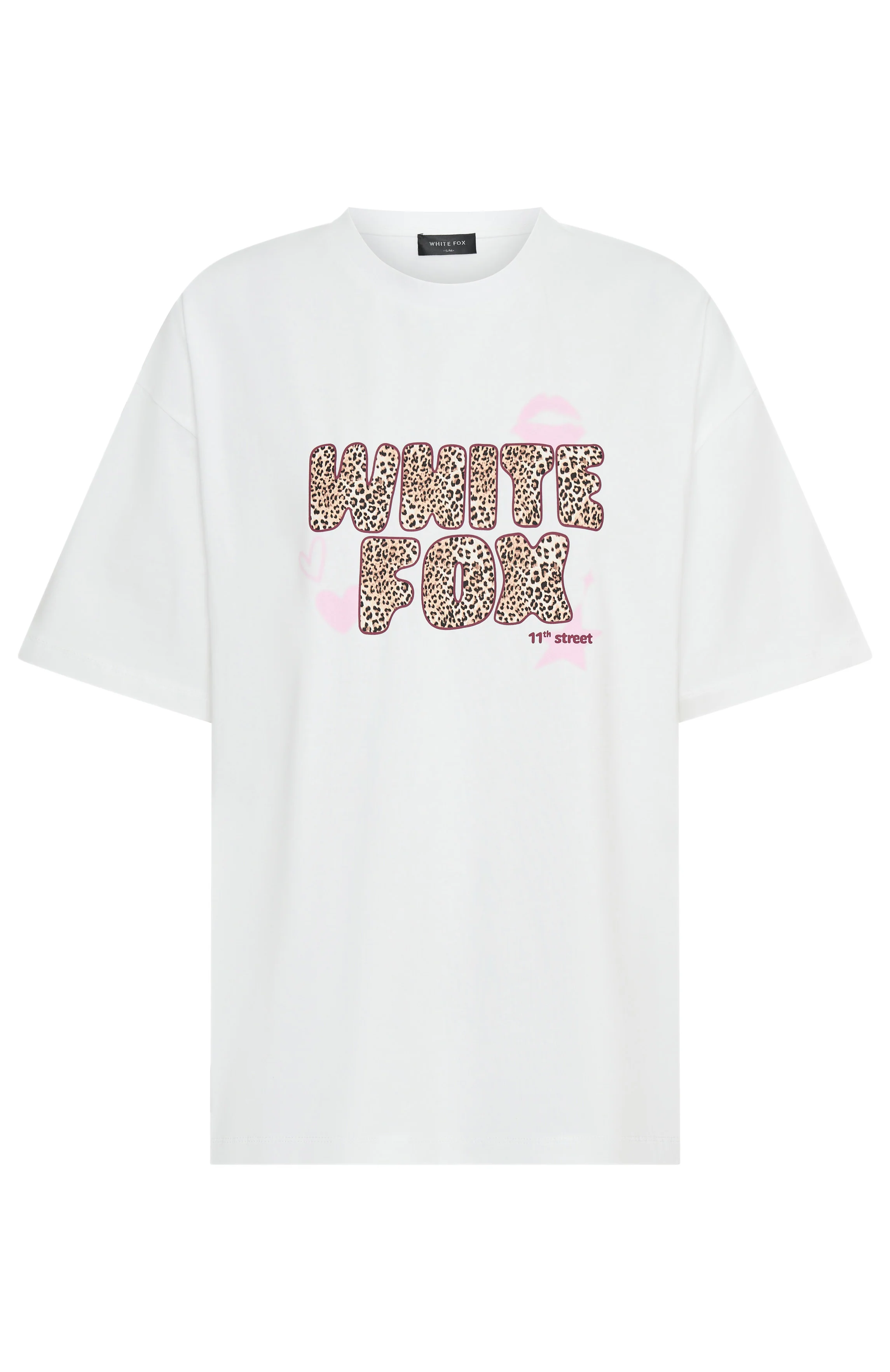 11th Street She's So Lucky Oversized Tee Leopard Splice - Image 5