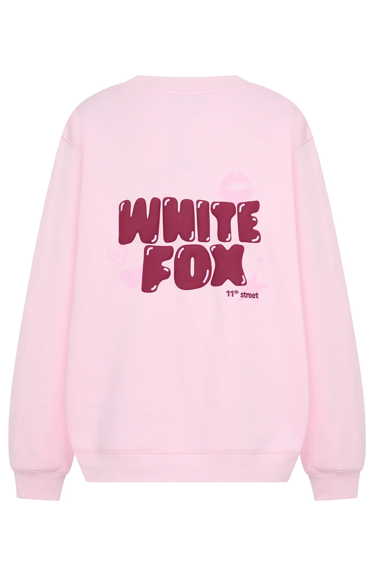 11th Street Sweet Kisses Oversized Sweater Pink Sugar - Image 5