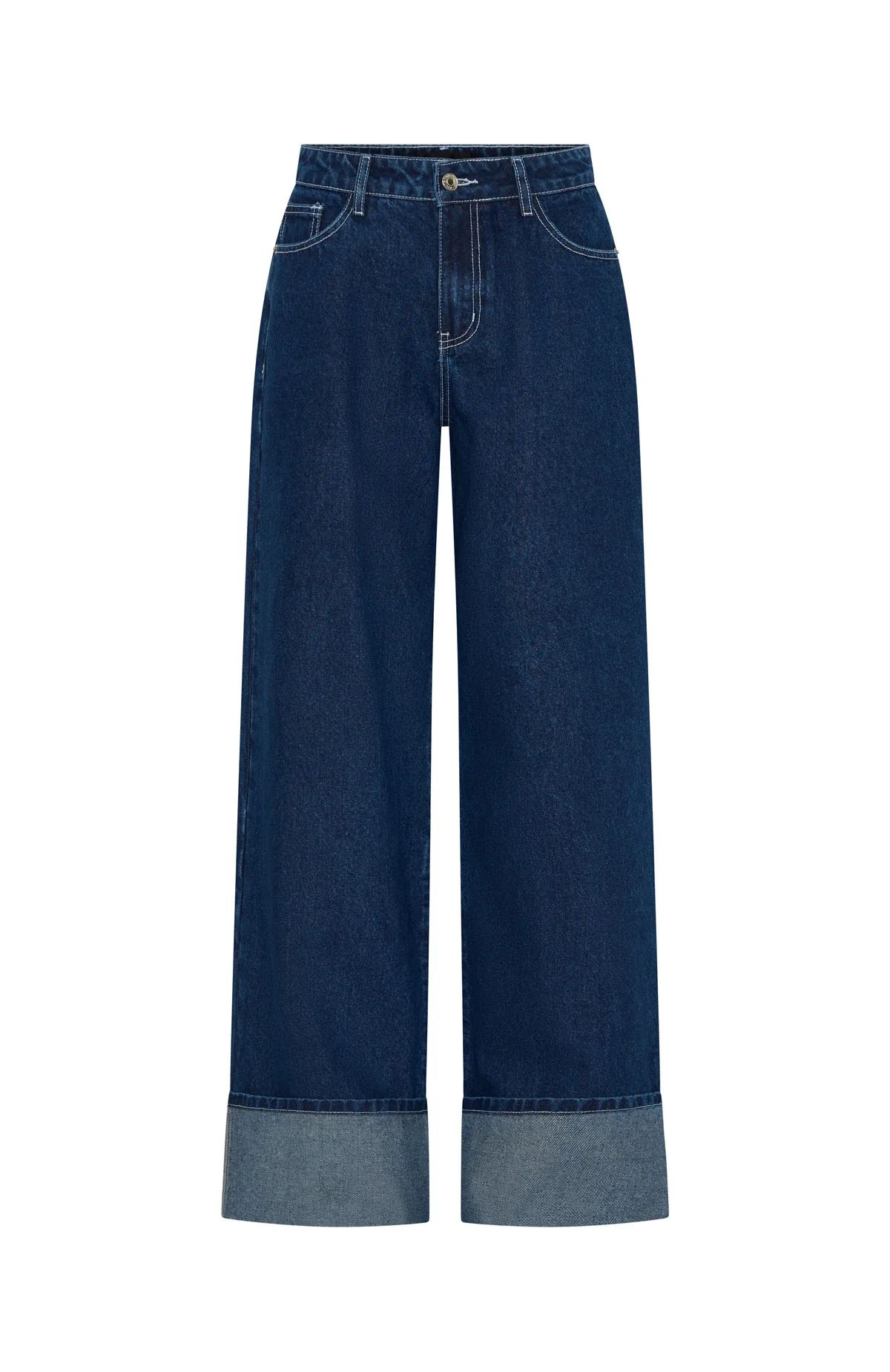 Charlotte Mid Rise Wide Leg Jeans Dark Indigo - Image 6
