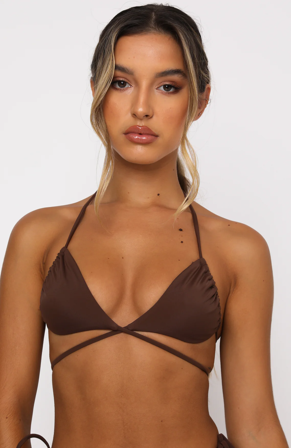 Golden Hour Bikini Top Chocolate - Image 11