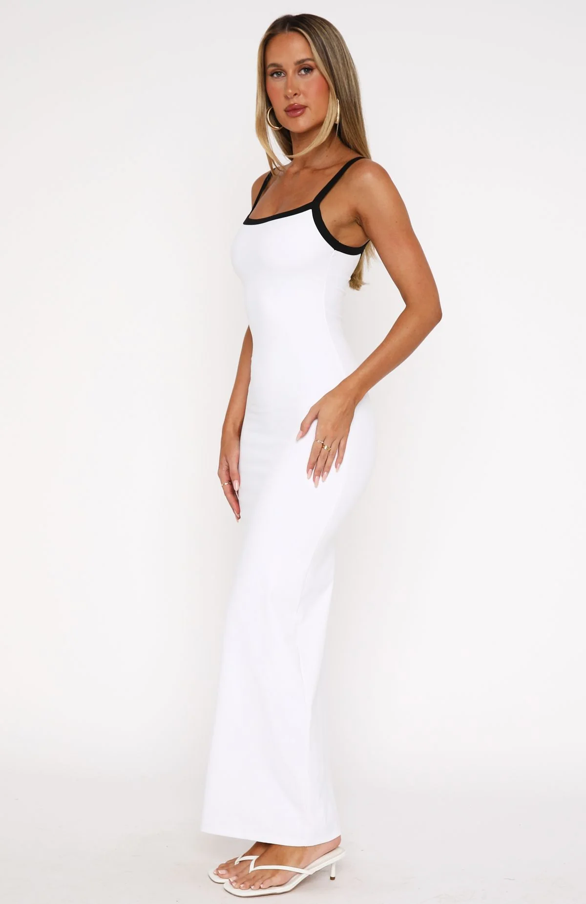 Just Stay Calm Maxi Dress White - Image 3