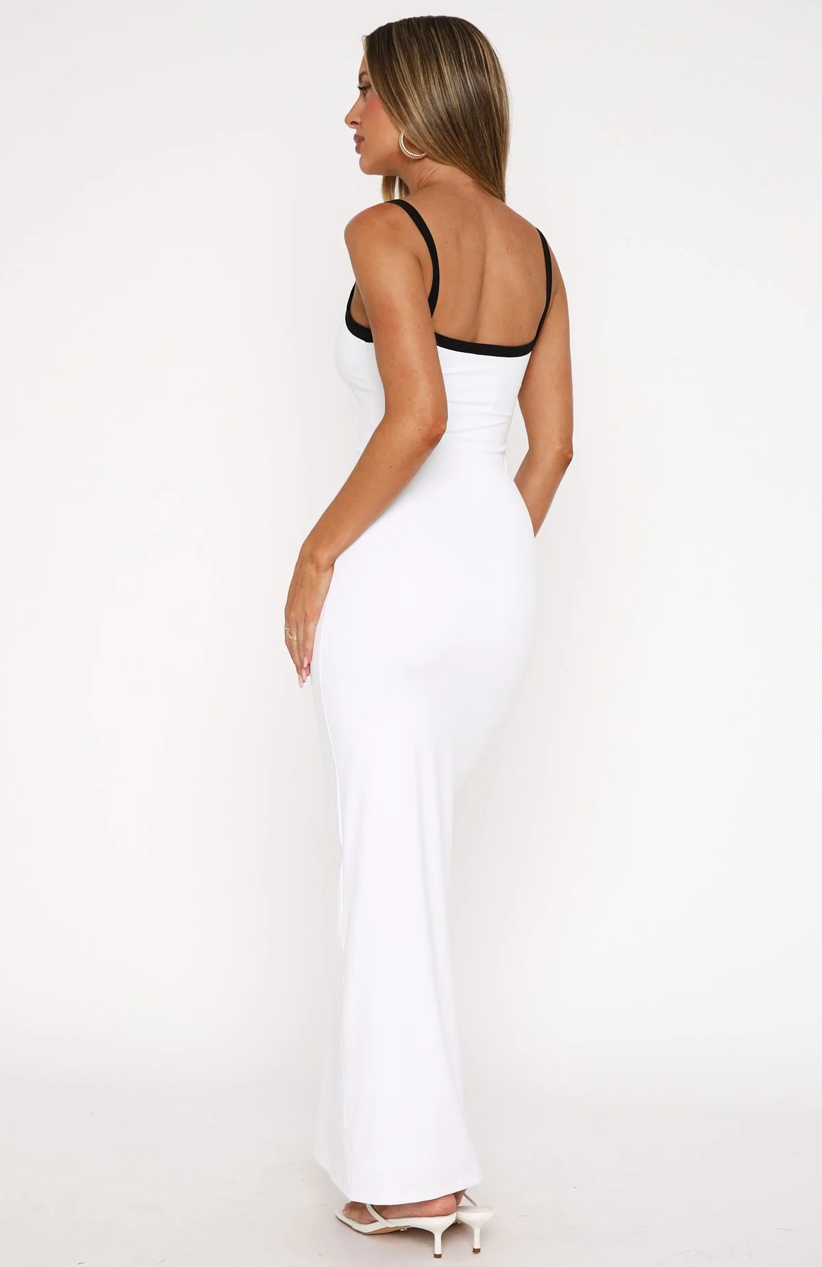 Just Stay Calm Maxi Dress White - Image 4