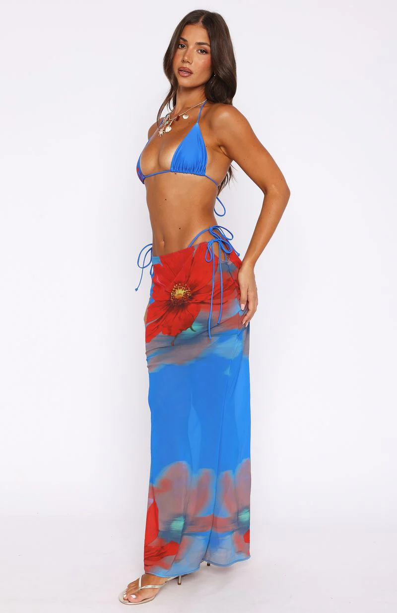 Luminous Maxi Skirt Sapphire Bloom - Image 4