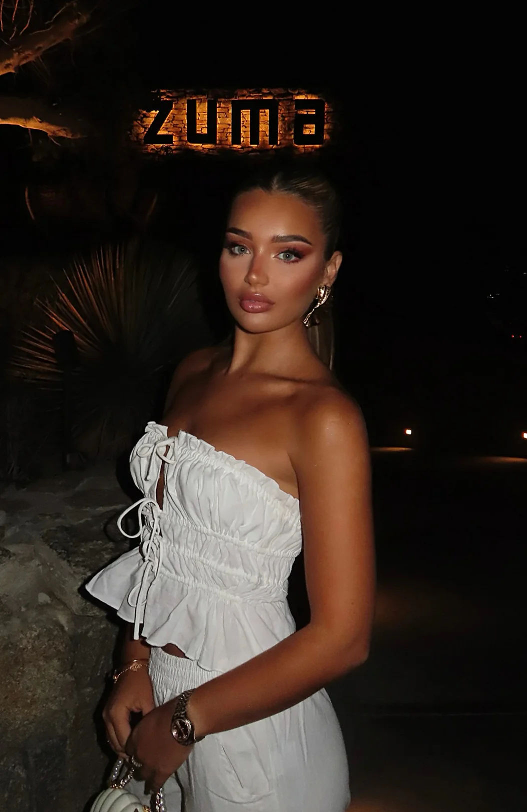 Secret Society Strapless Top White - Image 7