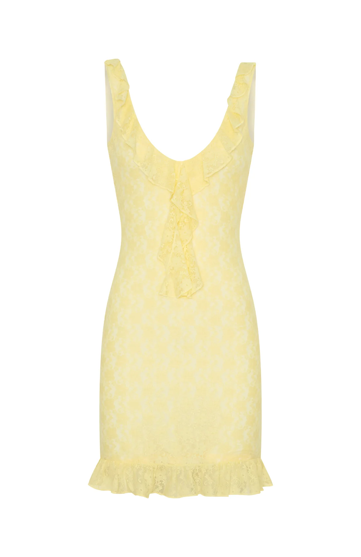 Take A Bow Mini Dress Lemon - Image 6