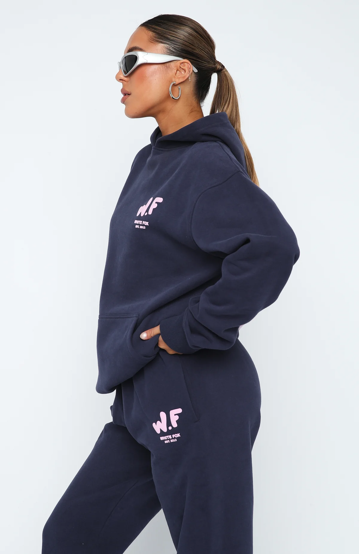 The New Standard Oversized Hoodie Navy - Image 3