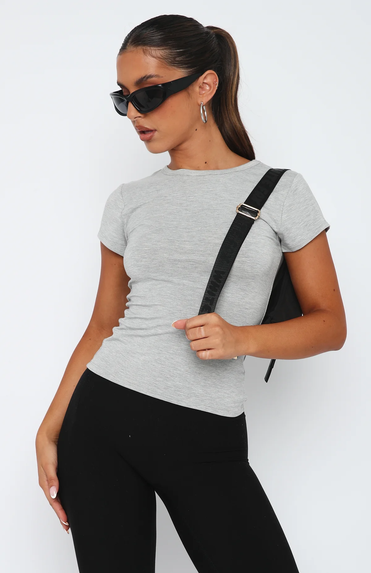 Too Blessed Tee Grey Marle - Image 4