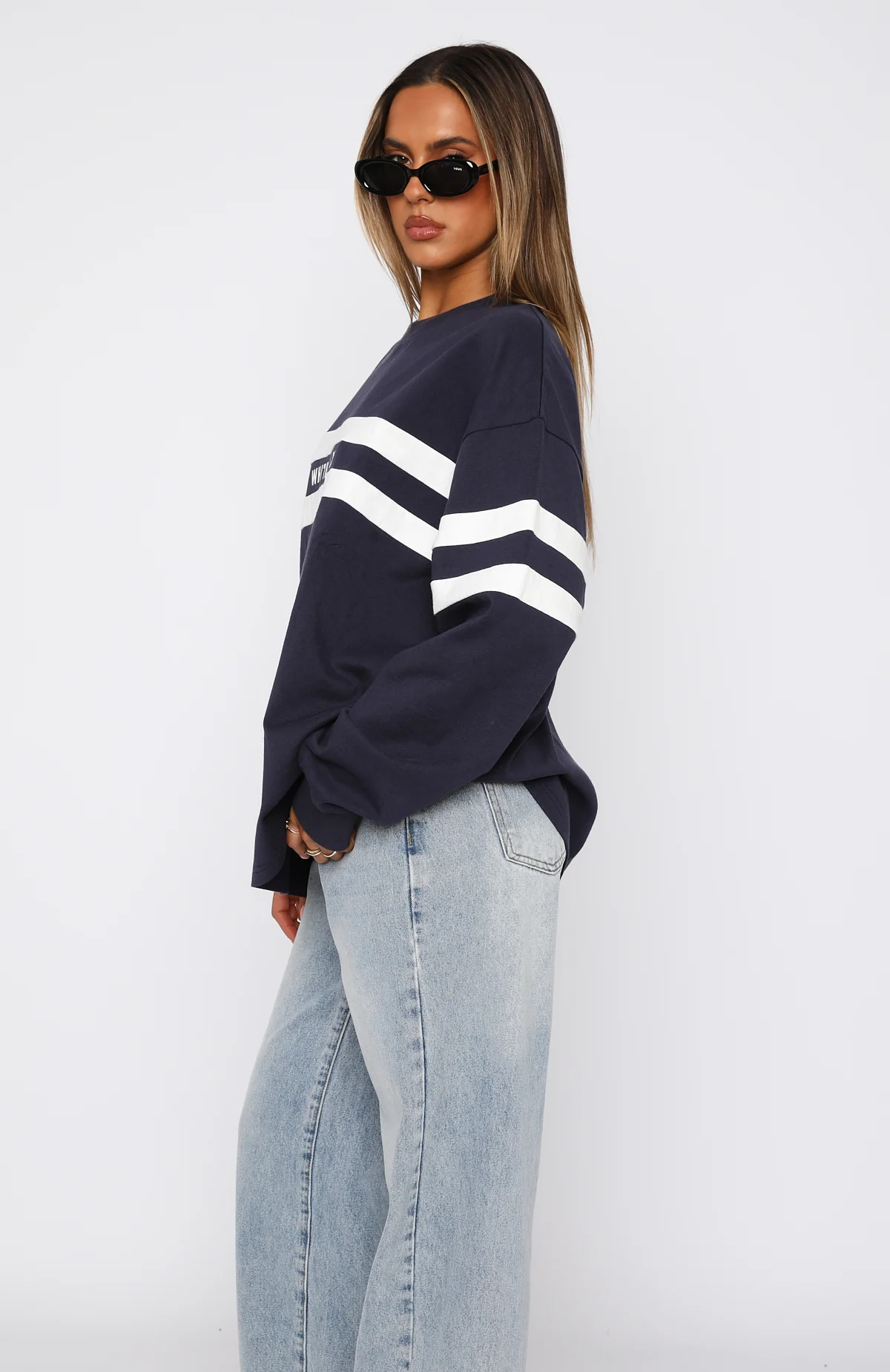 You're My Inspiration Long Sleeve Tee Navy - Image 3